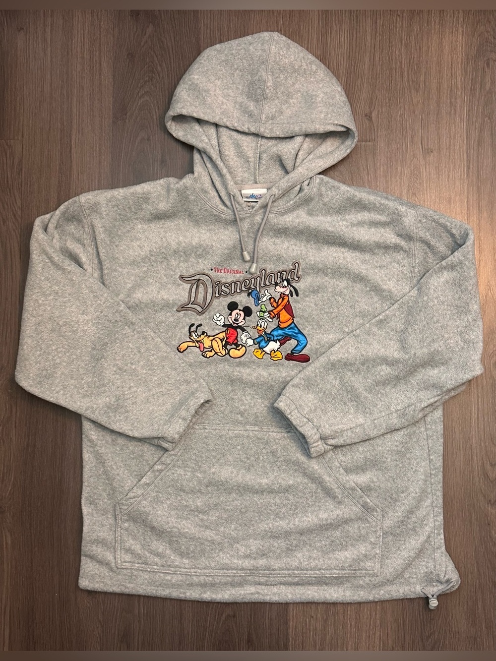 Vintage Disneyland Resort Embroidered Fleece Hoodie